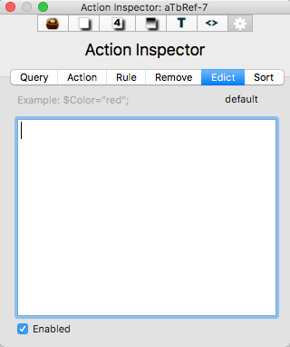 Edict tab
