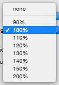 Line Spacing pop-up list Line Spacing pop-up list