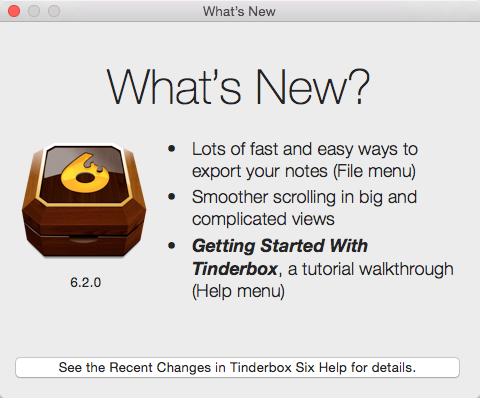 What's New dialog What's New dialog