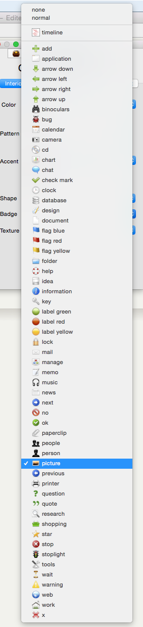 Default Badge list Default Badge list