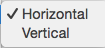 Layout Orientation sub-menu Layout Orientation sub-menu
