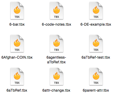 Tinderbox files have no '.tbx' extension Tinderbox files have no '.tbx' extension