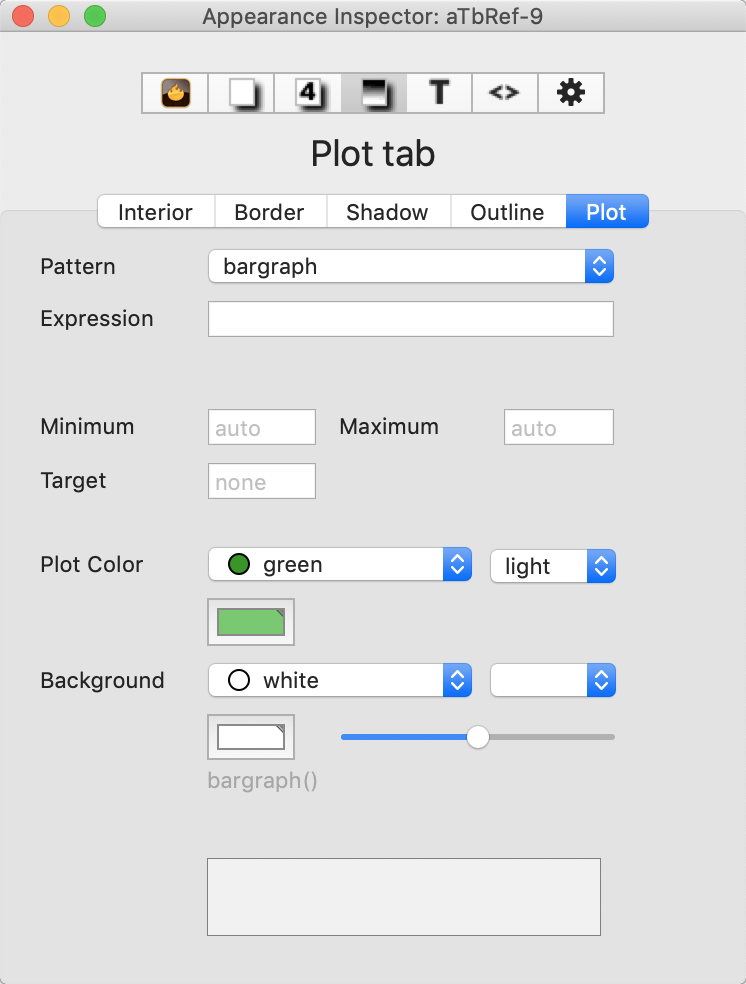 Plot tab Plot tab
