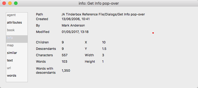 info tab info tab