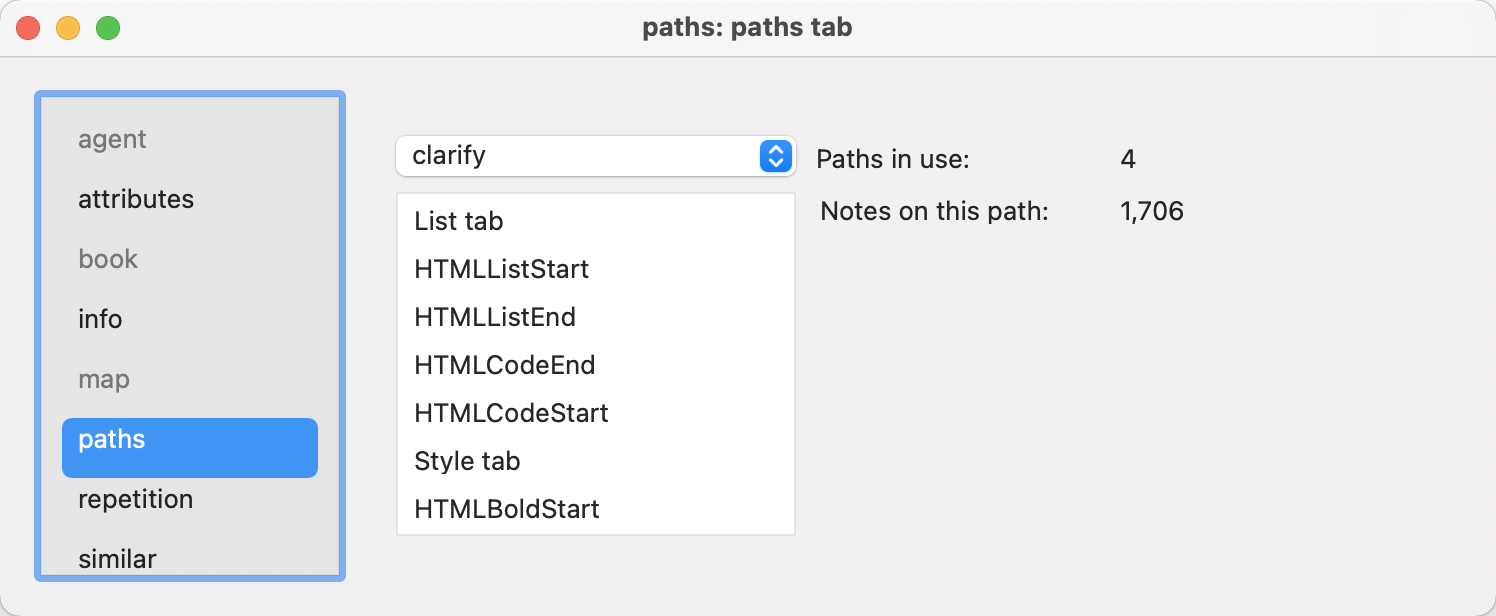 paths tab paths tab