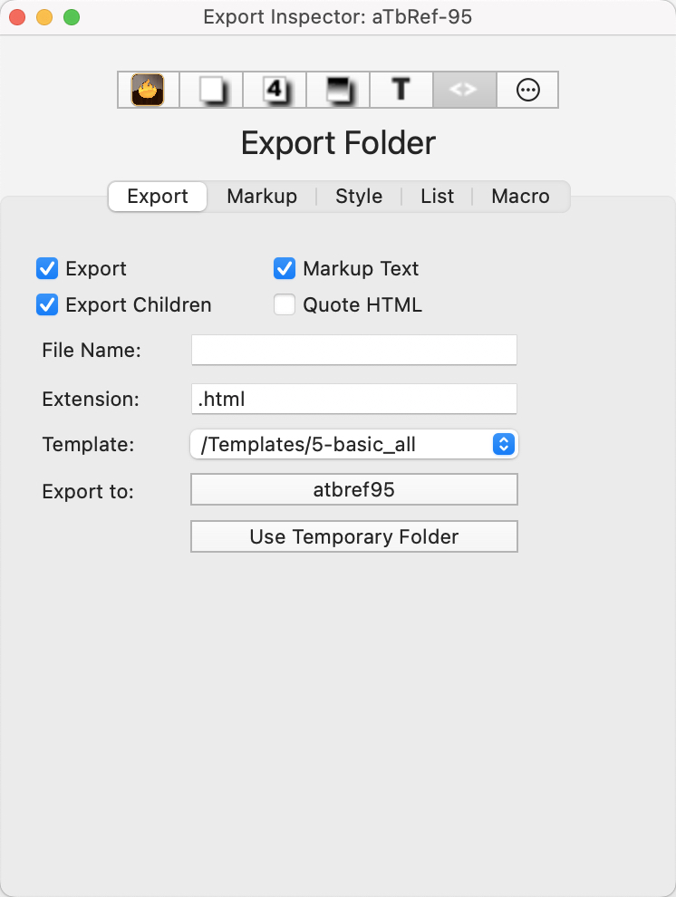 Export Inspector Export Inspector