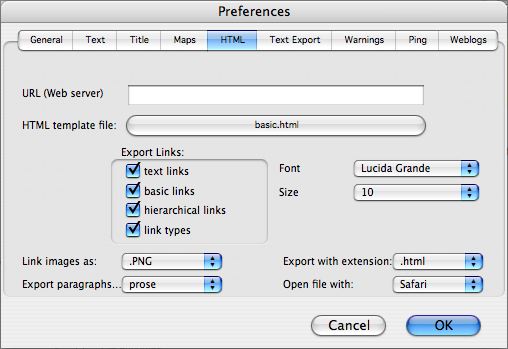 Export Links